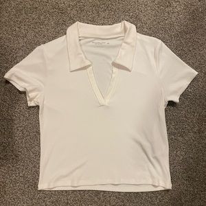 NWOT Abercrombie Ribbed Collar Top